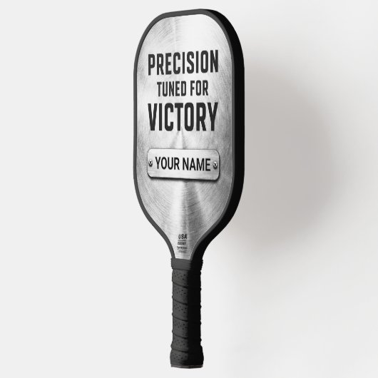 Custom Brushed Steel Precision Tech Pickleball Pad Schläger (Links)