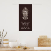 Custom Buddha Quote Poster (Küche)