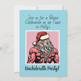 Custom Buff Santa Dezember Junggeselinnen-Abschied Einladung