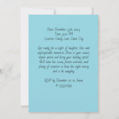 Custom Buff Santa Dezember Junggeselinnen-Abschied Einladung (Rückseite)