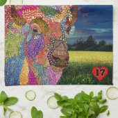 Custom Buffalo American Bison Kitchtuch Geschirrtuch (Gefaltet)