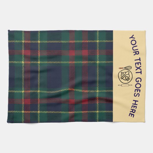 Custom Buffalo Kariert Kitchen Scottish Style Geschirrtuch (Horizontal)