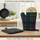 Custom Buffalo Kariert Kitchen Scottish Style Ofenhandschuh & Topflappen-Set
