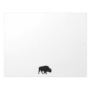 Custom Buffalo-Silhouette Notizblock