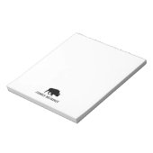 Custom Buffalo-Silhouette Notizblock (Rotiert)