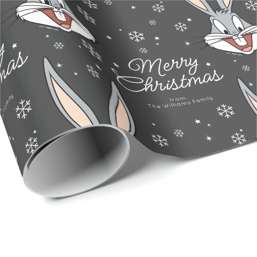 Custom BUGS BUNNY™ Frohe Weihnachten Geschenkpapier (Rolleneckpunkt)