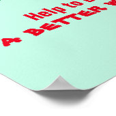 Custom "Build a Better World" School Poster (Ecke)