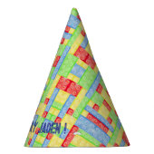 Custom Building Block Birthday Party Hat Partyhütchen (Rechts)