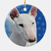 Custom Bull Terrier Dog Foto Keramik Ornament (Hinten)