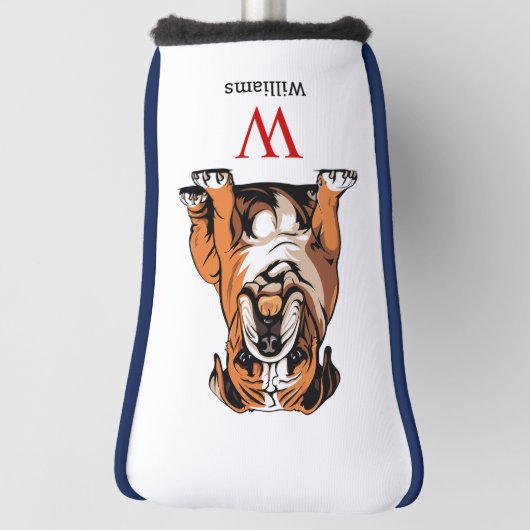  Custom Bulldog Putter   Golf Headcover (Rotieren 90)