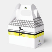 Custom Bumble Bee Birthday Favor Box Geschenkschachtel (Rückseite)