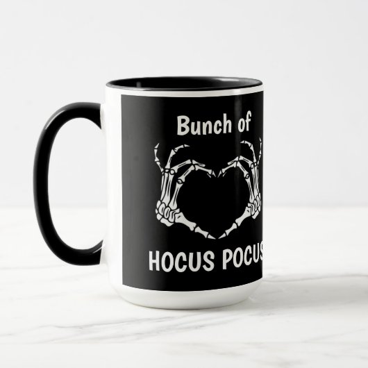 Custom BUNCH HOCUS POCUS Skeleton Hands Herz Tasse (Links)
