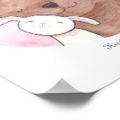 Custom Bunny & Bären Poster Personalisierte Art (Ecke)