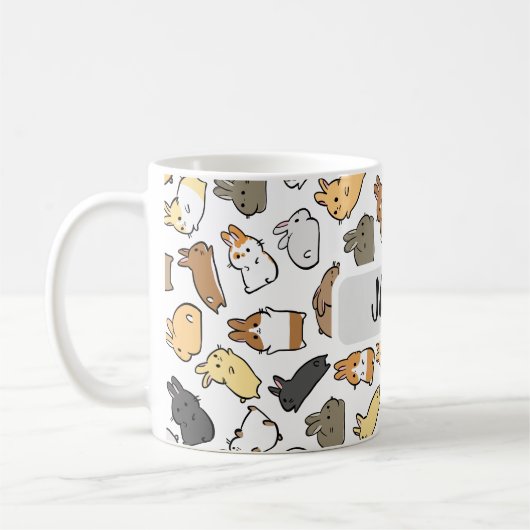 Custom bunny mug kaffeetasse (Links)