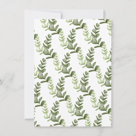 Custom Bunny Rabbit Lila Iris Floral Baby Dusche (Rückseite)