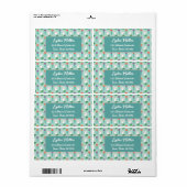 Custom Bunny & Tulip Easter Return Address Label (Vorne)