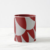 Custom Burgundy Silver Scales Coffee Tasse (Zentrum)