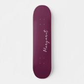 Custom Burgundy Skateboard - Machen Sie es heute s (Vorne)