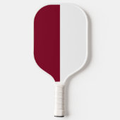 Custom Burgundy und White Pickleball Schläger (Rückseite)