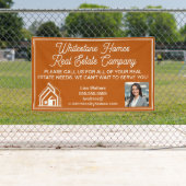 Custom Burnt Orange Real Estate Company Marketing Banner (Insitu)