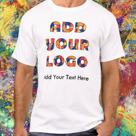 Custom Business Add Logo and Text Personalized T-Shirt