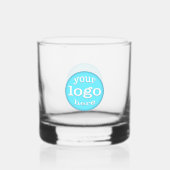 Custom Business Bar Pub Club Team Logo Branded Whiskyglas (Vorderseite)