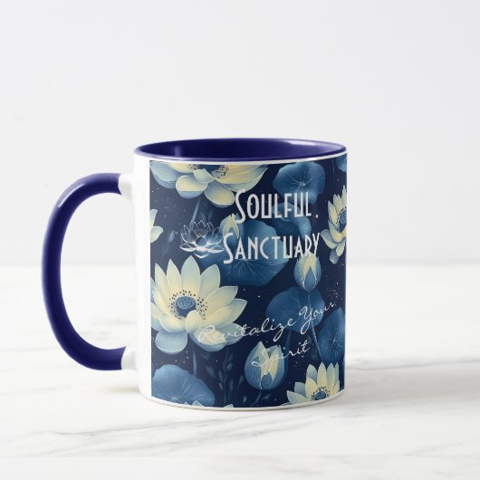 Custom Business Boho Wellness Tasse - Tranquil Blu (Links)