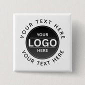Custom Business Brand Logo Button (Vorderseite)