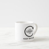 Custom Business Brand Logo Espressotasse (Vorderseite Rechts)