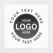 Custom Business Brand Logo Etiketten (Design 1)