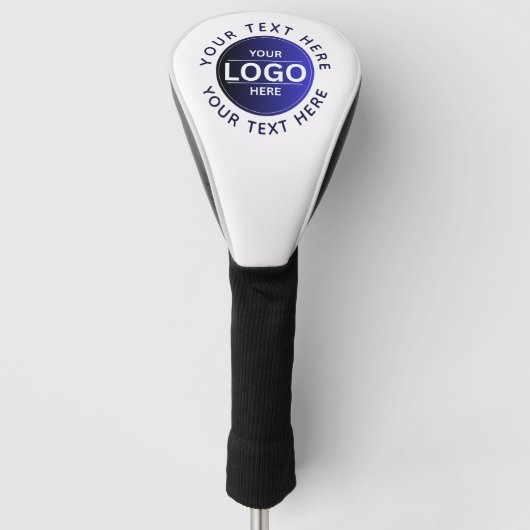 Custom Business Brand Logo Golf Headcover (Vorderseite)