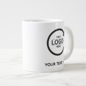 Custom Business Brand Logo Jumbo-Tasse (Vorderseite Rechts)