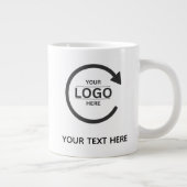 Custom Business Brand Logo Jumbo-Tasse (Rechts)