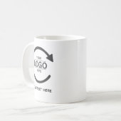 Custom Business Brand Logo Kaffeetasse (Vorderseite Links)