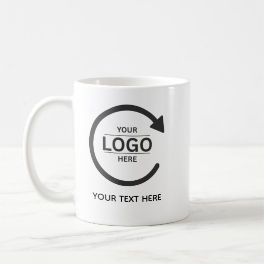 Custom Business Brand Logo Kaffeetasse (Links)