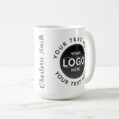 Custom Business Brand Logo Kaffeetasse (VorderseiteRechts)