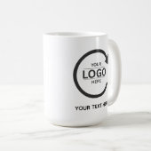 Custom Business Brand Logo Kaffeetasse (VorderseiteRechts)