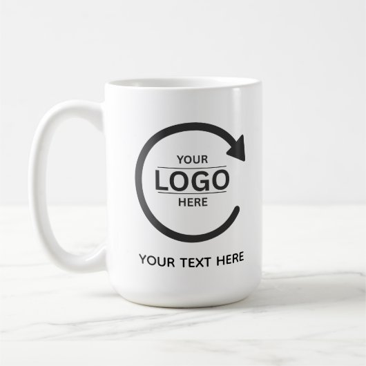 Custom Business Brand Logo Kaffeetasse (Links)