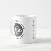 Custom Business Brand Logo Kaffeetasse (Vorderseite Links)