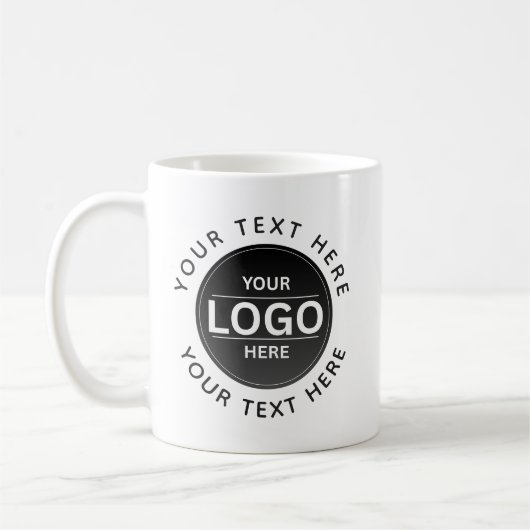 Custom Business Brand Logo Kaffeetasse (Links)