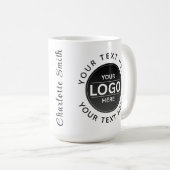 Custom Business Brand Logo Kaffeetasse (VorderseiteRechts)
