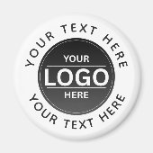 Custom Business Brand Logo Magnet (Vorne)