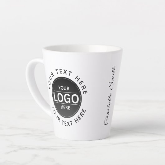 Custom Business Brand Logo Milchtasse (Linke Ecke)