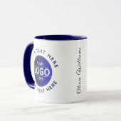 Custom Business Brand Logo Tasse (Vorderseite Links)