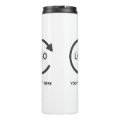 Custom Business Brand Logo Thermosbecher (Rückseite)
