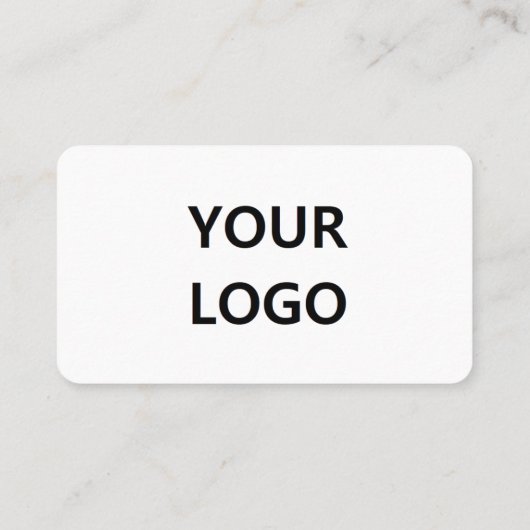 Custom Business Card Your Name Logo Text Info Visitenkarte (Rückseite)