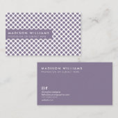 Custom Business Cards Minimal Polka Dot Stilvoll Visitenkarte (Vorne/Hinten)