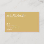 Custom Business Cards Minimal Polka Dot Stilvoll Visitenkarte (Rückseite)