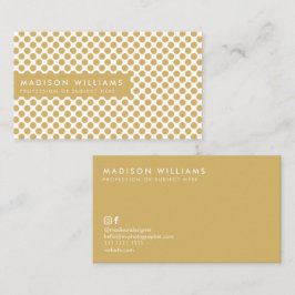 Custom Business Cards Minimal Polka Dot Stilvoll Visitenkarte