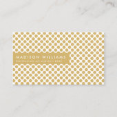 Custom Business Cards Minimal Polka Dot Stilvoll Visitenkarte (Vorderseite)